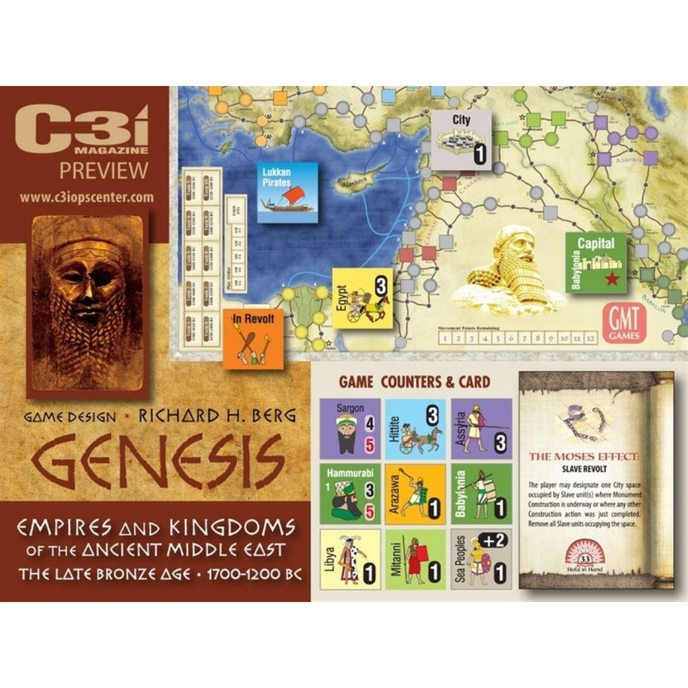 GMT Games - Genesis Mounted Map