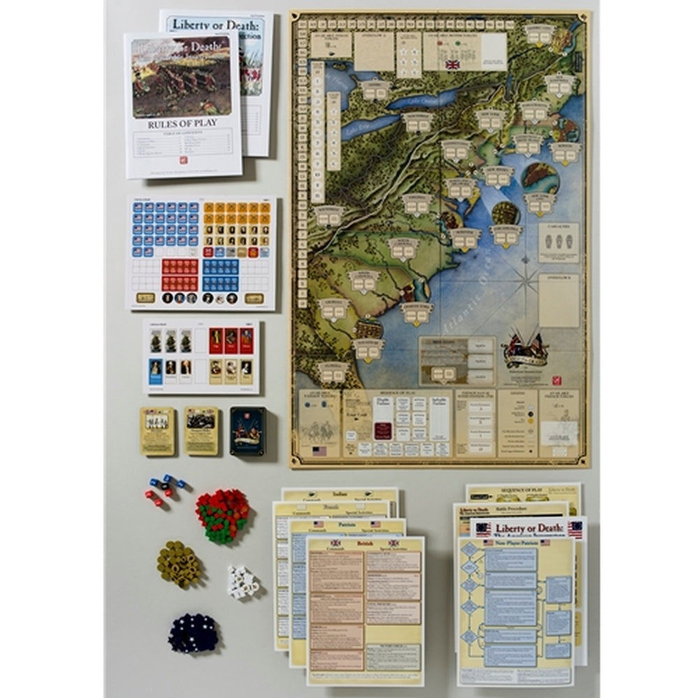 GMT Games - Liberty or Death Mounted Map