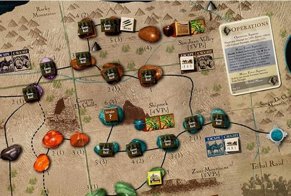 GMT Games - Navajo Wars Mounted Map