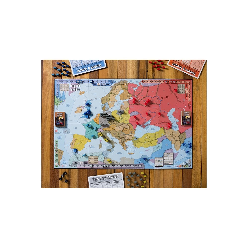 GMT Games - Triumph and Tragedy Mounted Map
