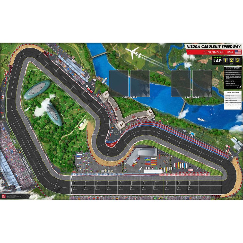 GMT Games - Grand Prix Track set Mounted Map