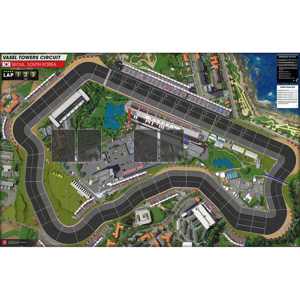 GMT Games - Grand Prix Track set Mounted Map