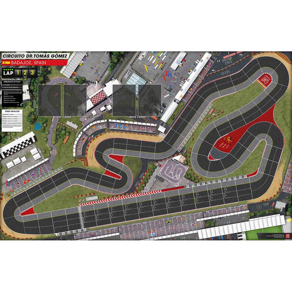GMT Games - Grand Prix Track set Mounted Map