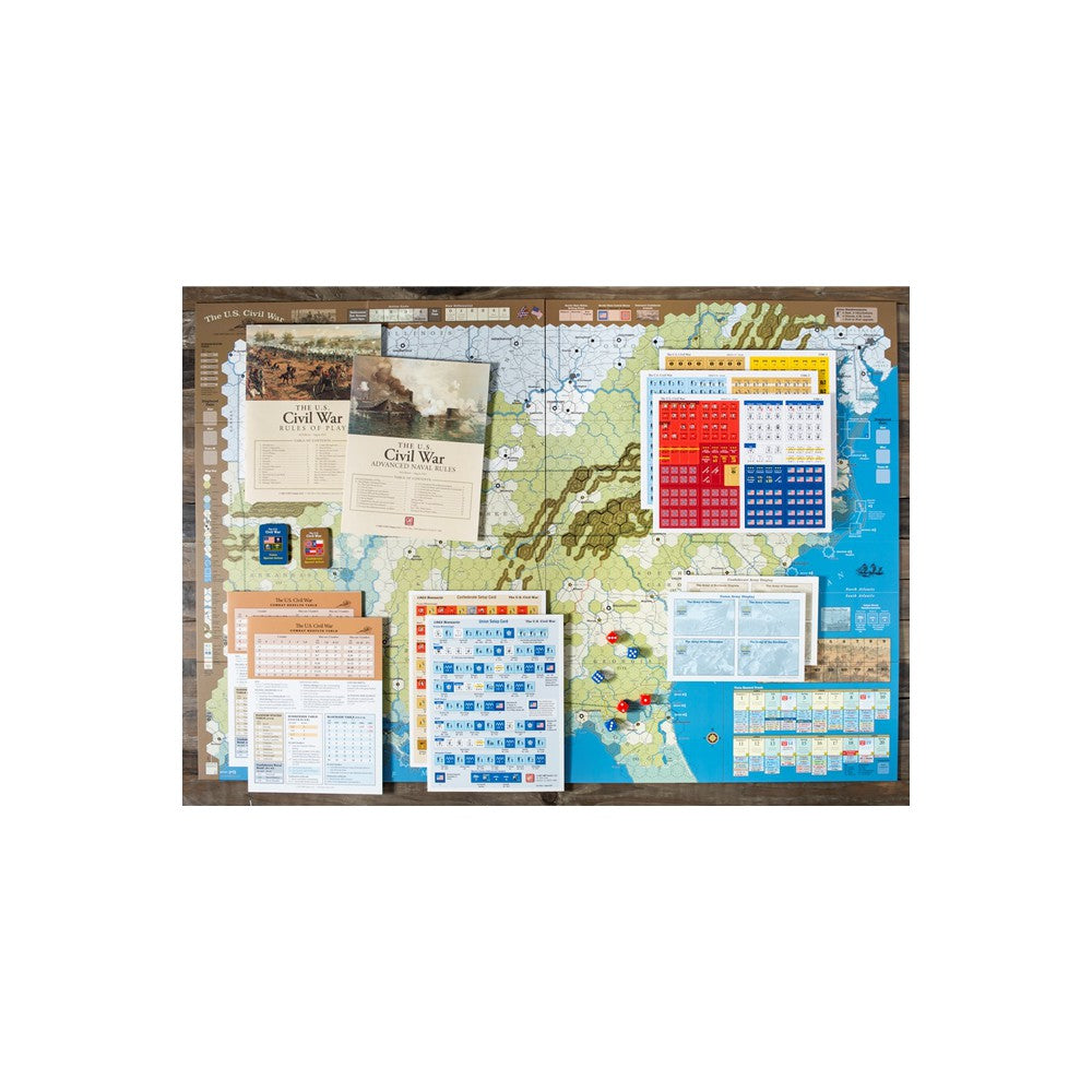 GMT Games - US Civil War map set Mounted Map