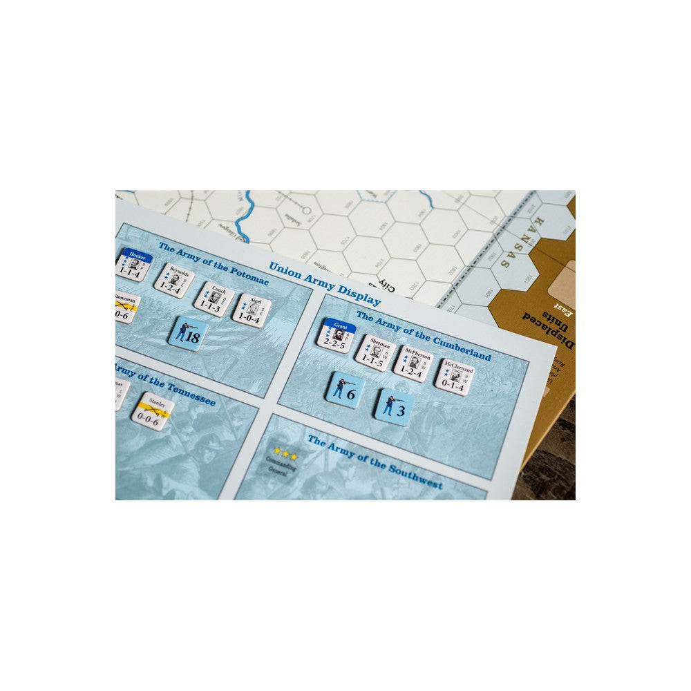 GMT Games - US Civil War map set Mounted Map