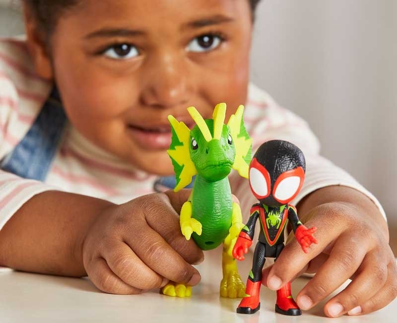 Spidey And His Amazing Friends -  Hero Dino Webs Fig Assortment (4)