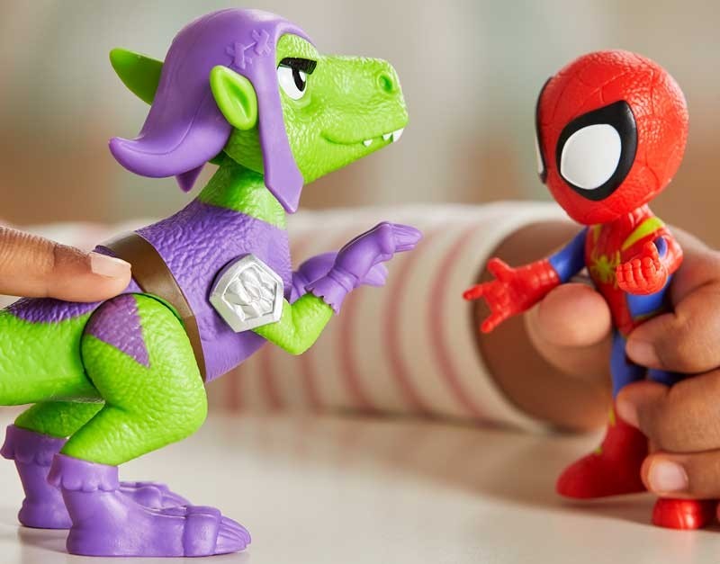Spidey And His Amazing Friends -  Hero Dino Webs Fig Assortment (4)