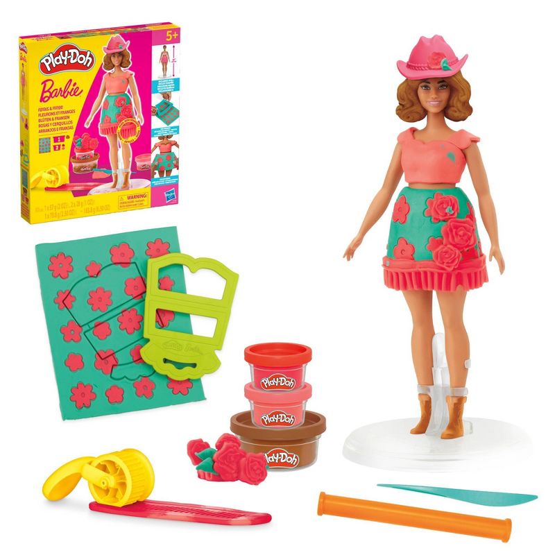 Playdoh - Barbie Florals And Fringe
