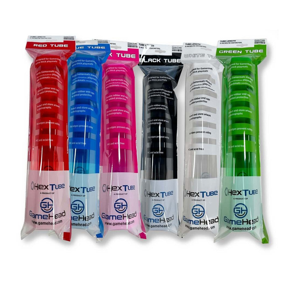 GamerMats: White Playmat Hex Tube - GameHead