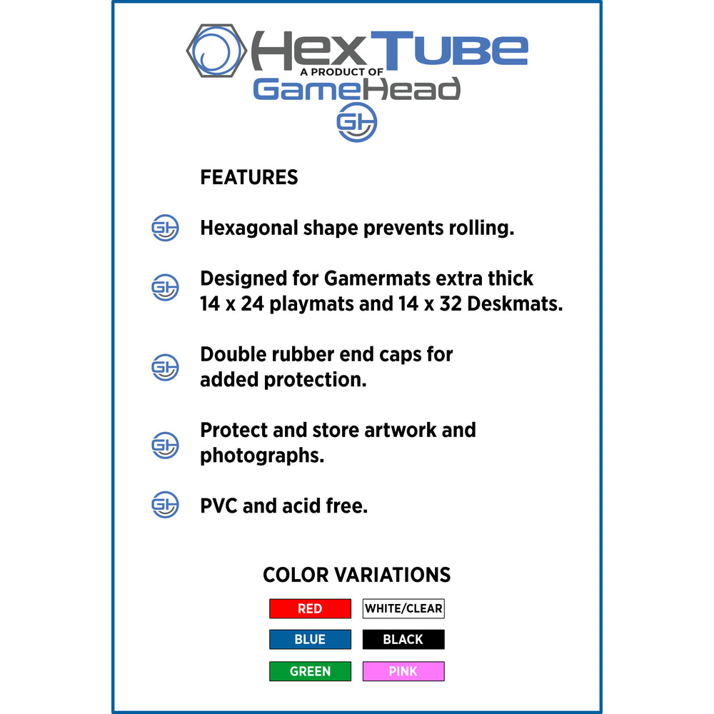 GamerMats: Pink Playmat Hex Tube - GameHead