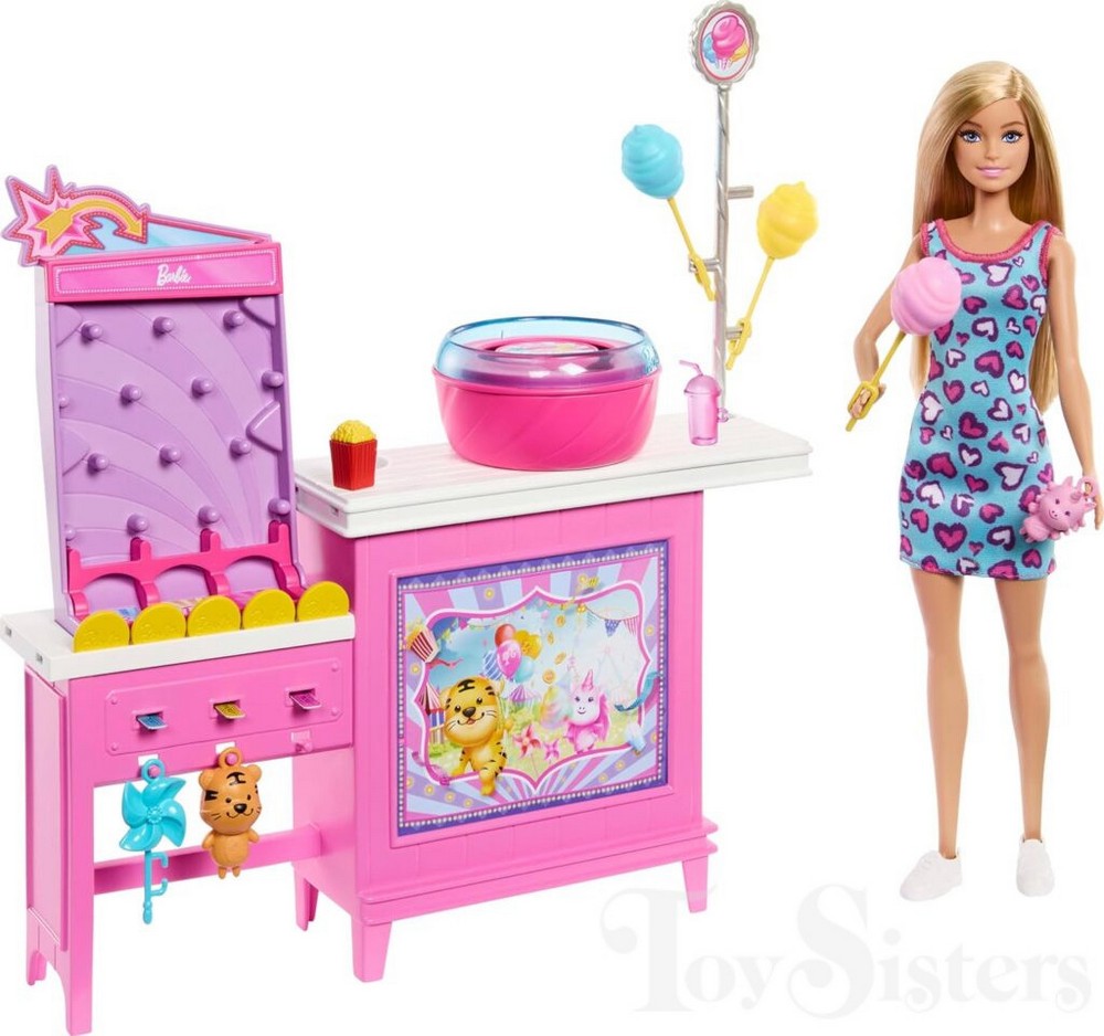 Barbie - Family - Cotton Candy & Game Playset