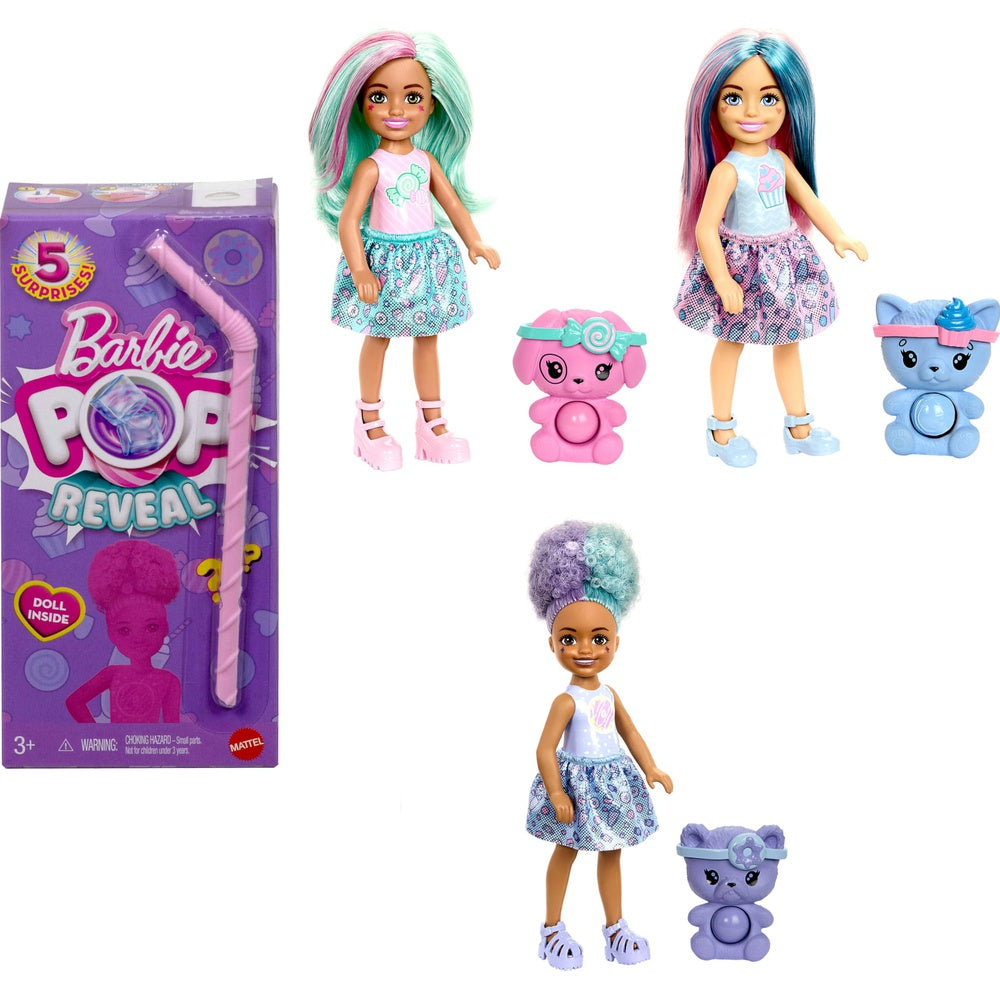 Barbie - Reveal - Pop Reveal Chelsea Sweet Treats Series Assortment. (4)