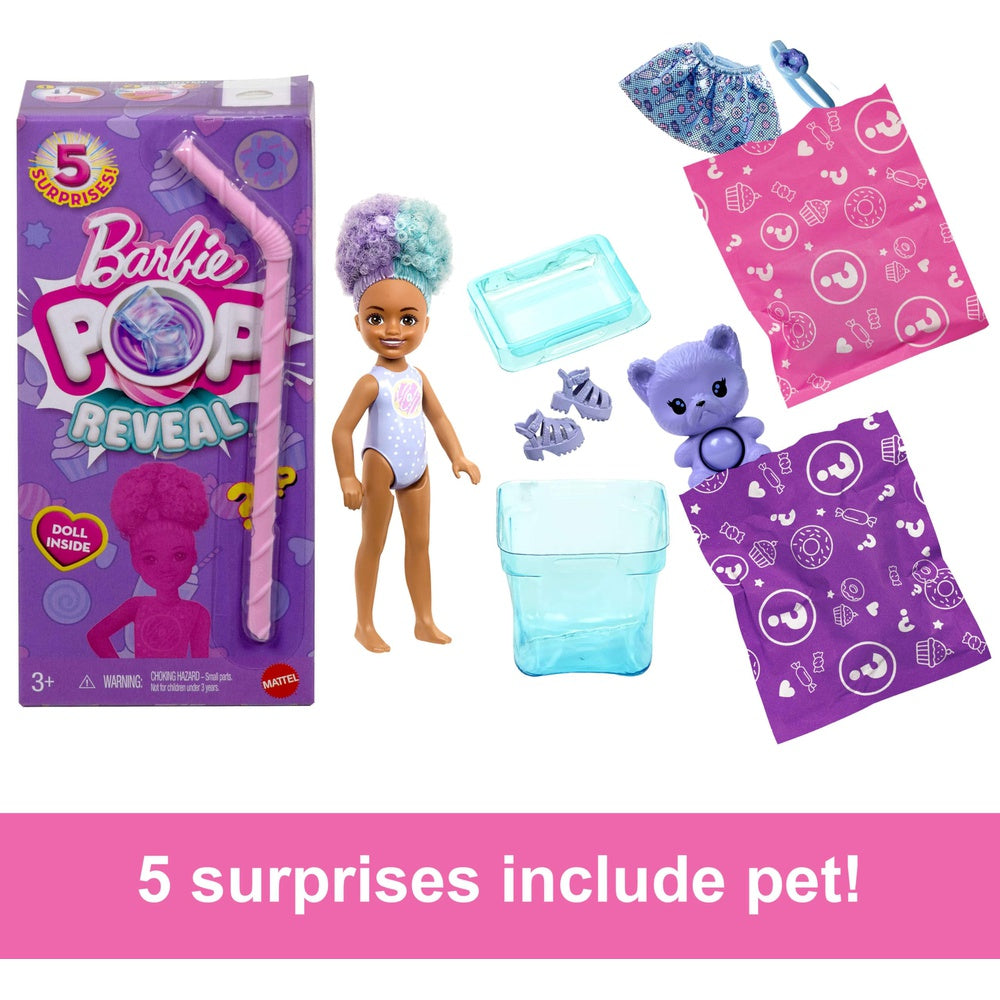 Barbie - Reveal - Pop Reveal Chelsea Sweet Treats Series Assortment. (4)