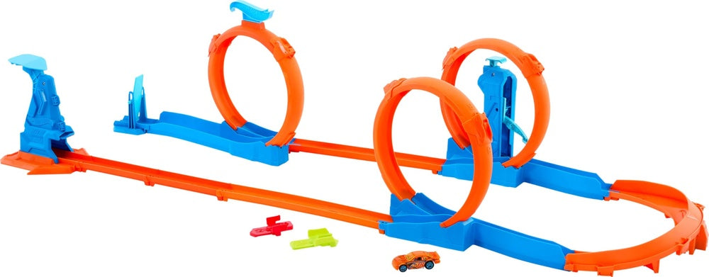 Hot Wheels - Tracks And Playsets - New Hw Track Creator Triple Loop Kit