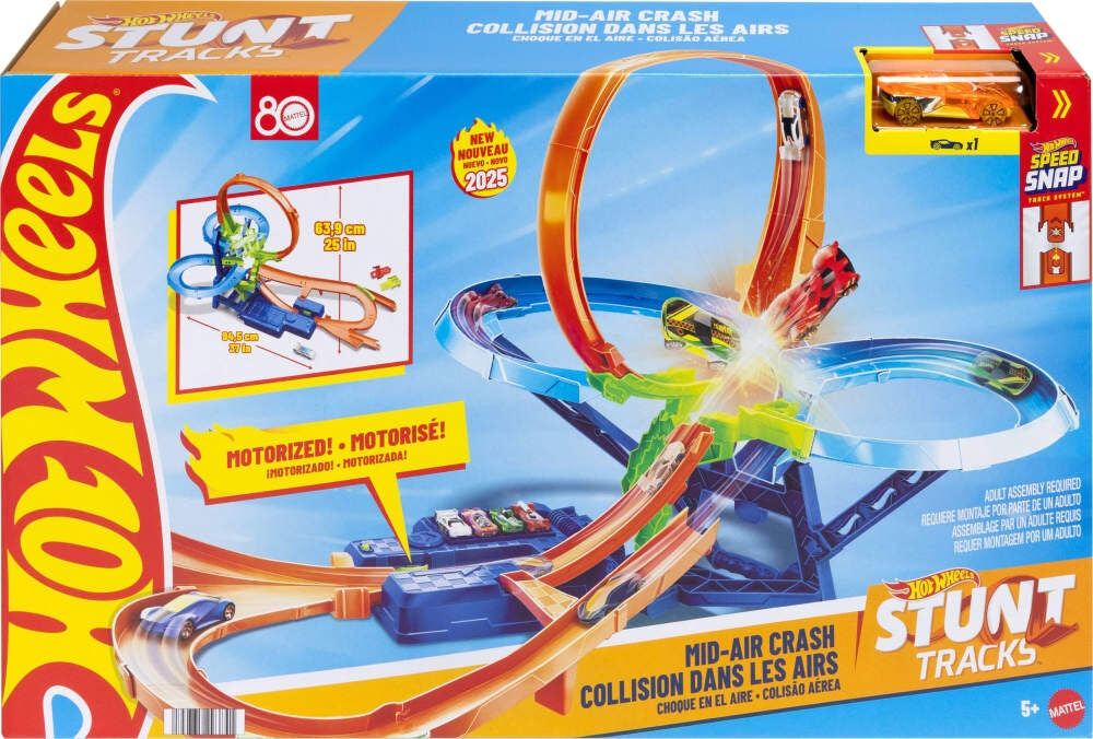 Hot Wheels - Tracks And Playsets - Hw Mid-Air Multi-Crash (New Tvd)