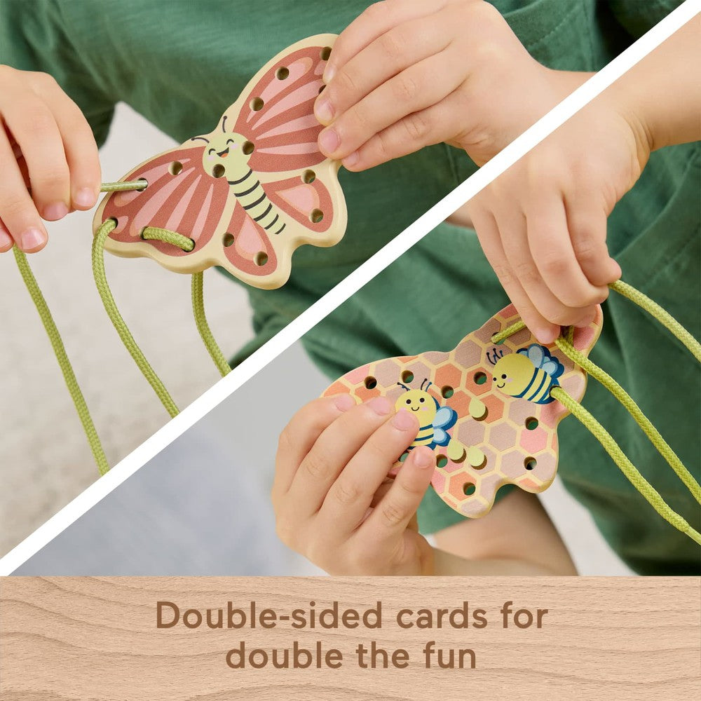 Infant Toys - Wooden Threading Garden