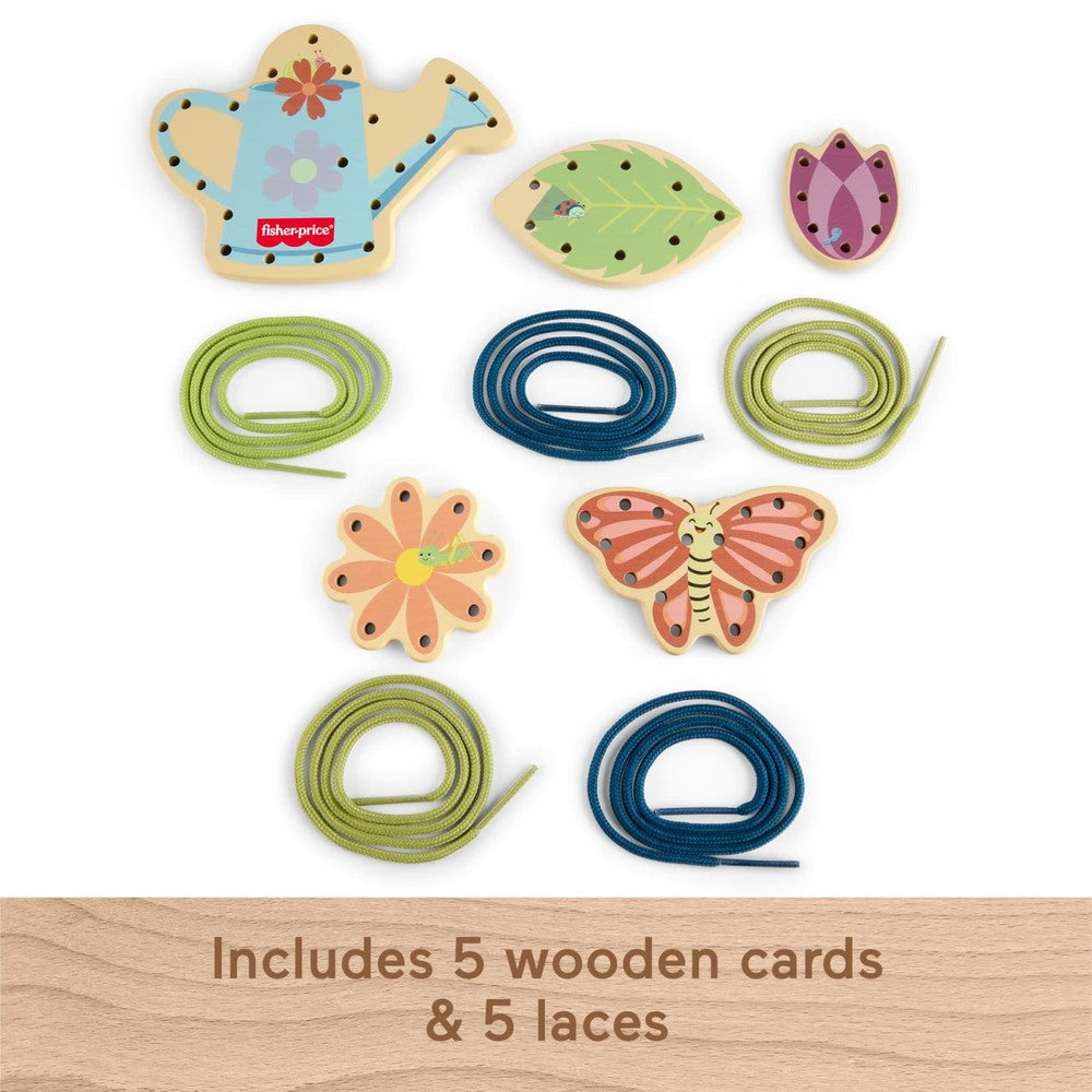Infant Toys - Wooden Threading Garden