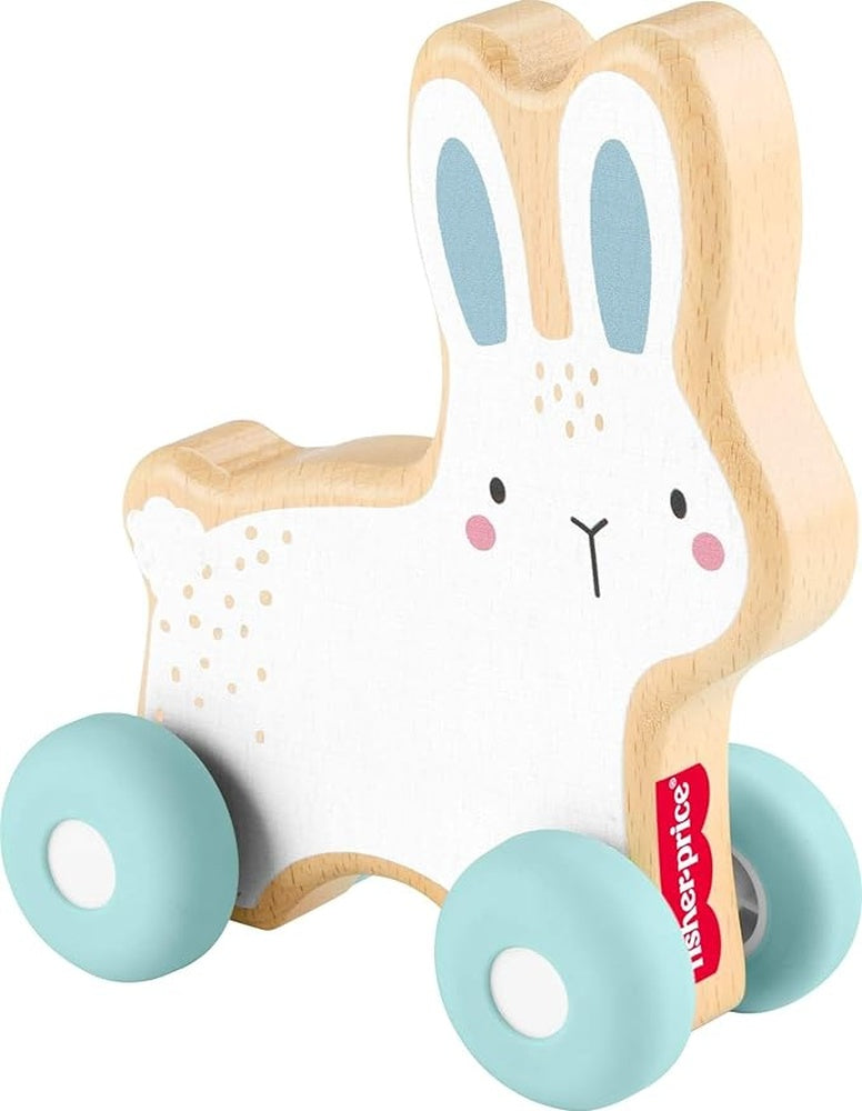 Infant Toys - Wooden Push Along Bunny