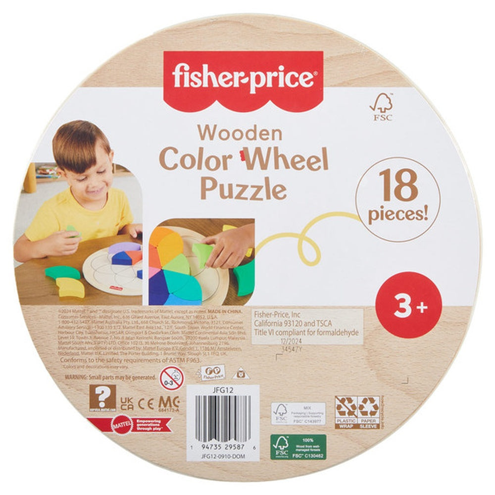 Infant Toys - Wooden Color Wheel Puzzle