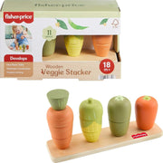 Infant Toys - Wooden Veggie Stacker