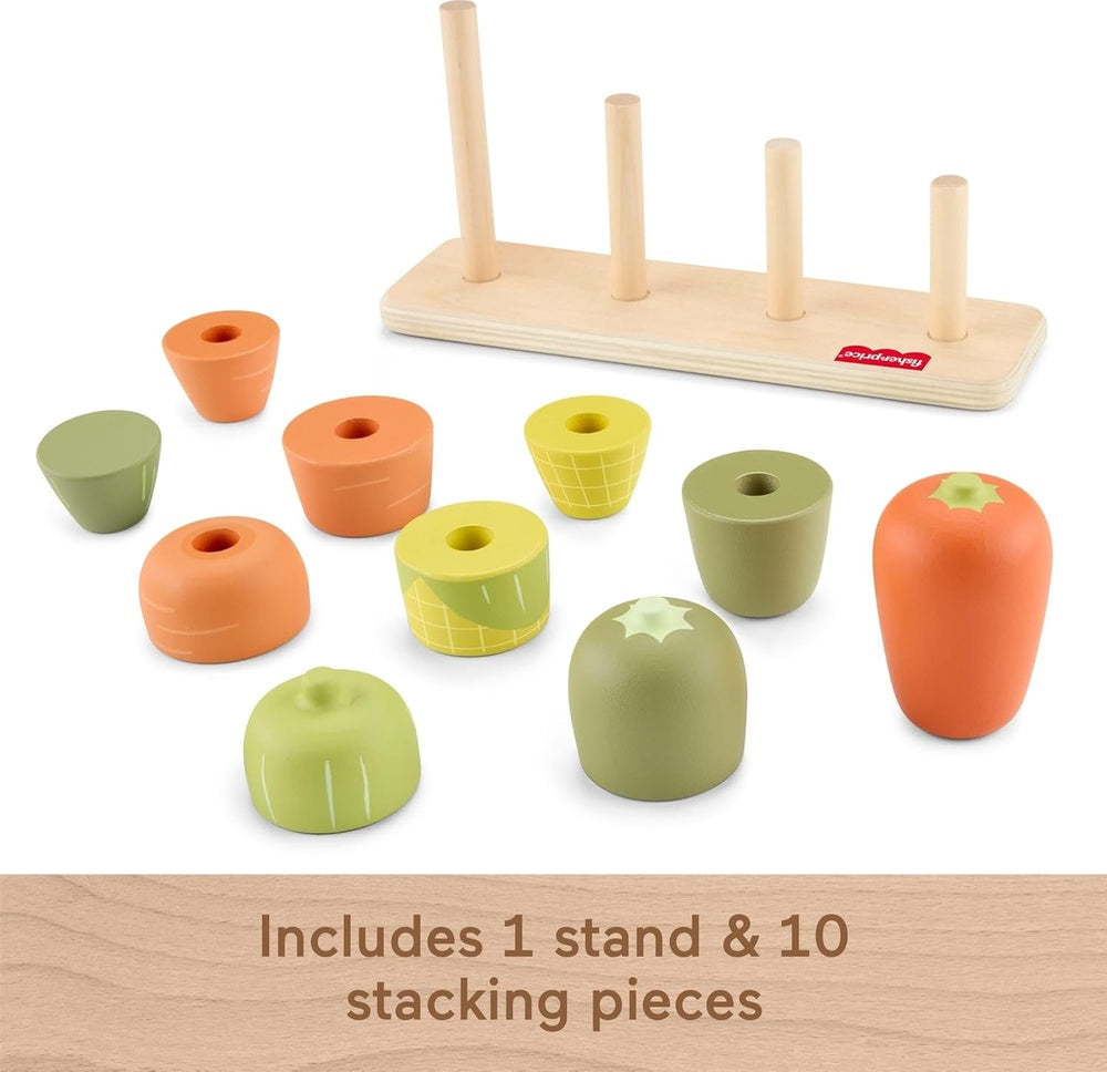 Infant Toys - Wooden Veggie Stacker