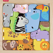 Infant Toys - Wooden Animal Puzzle