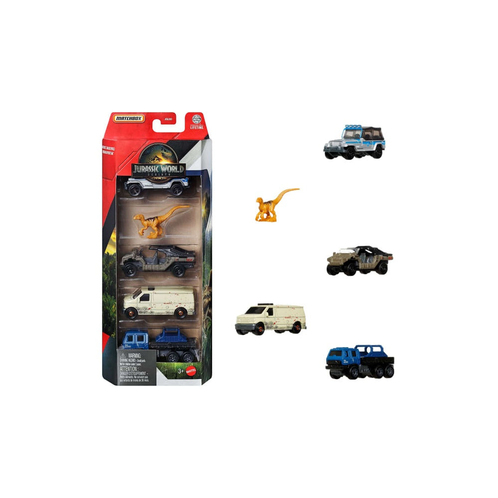 Matchbox -  Jurassic World 5-Pack Assortment (12)