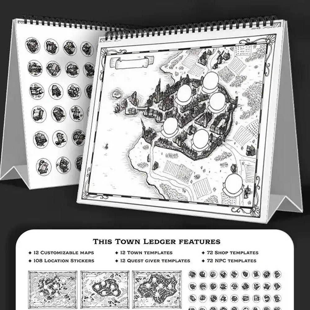 Worlds at a Glance: Customizable Sticker Maps & Notebook