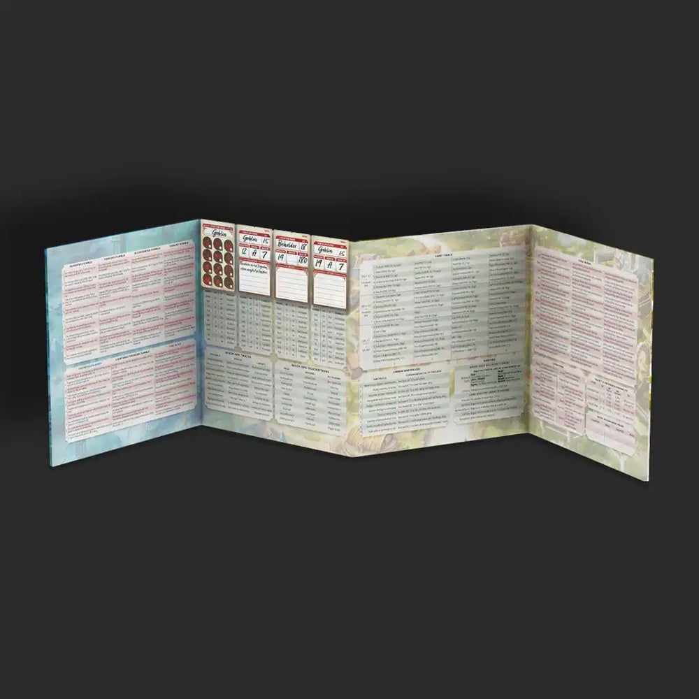 Worlds at a Glance: DM Screen