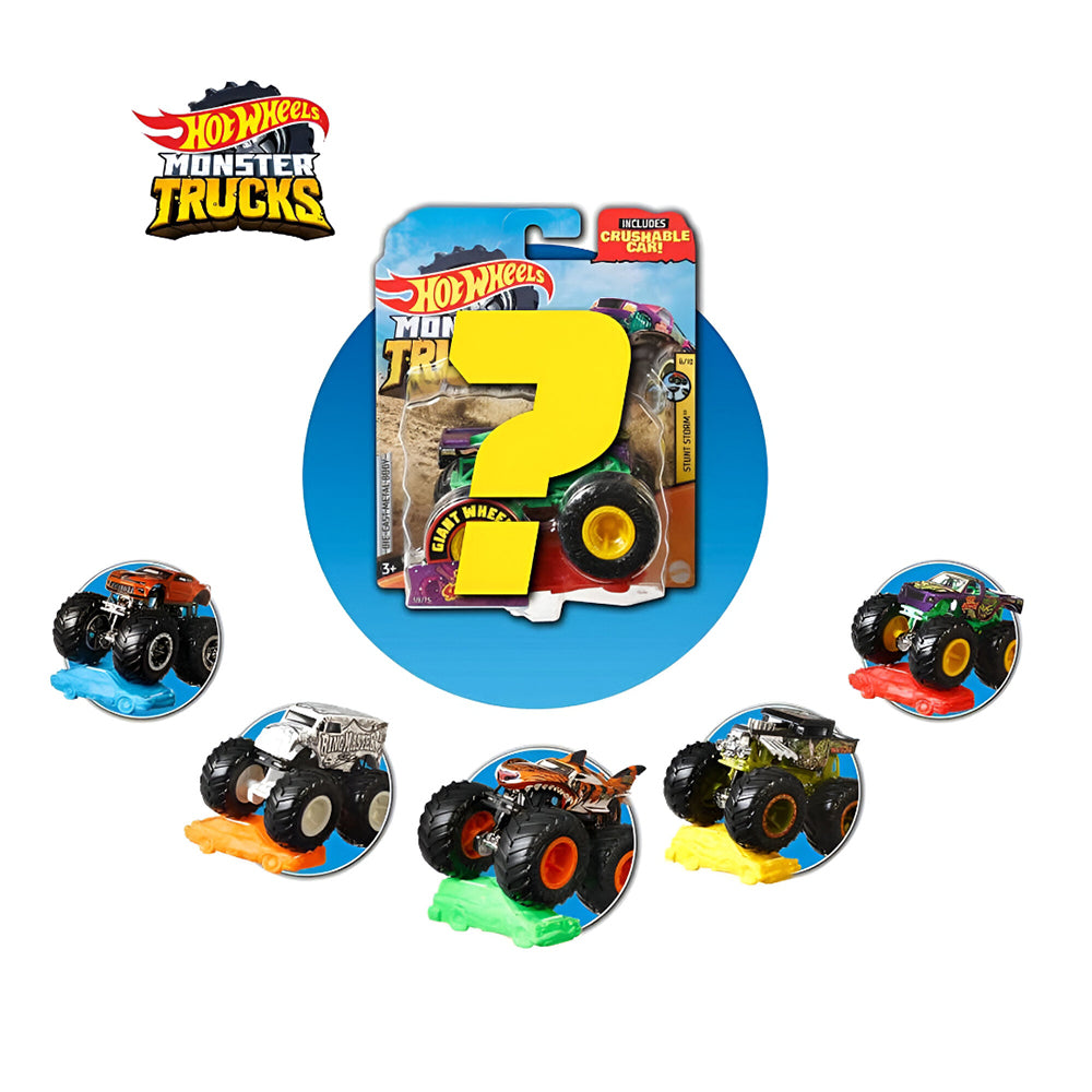 Hot Wheels - Monster Trucks - 1:64 Die-Cast Singles Assortment (8)