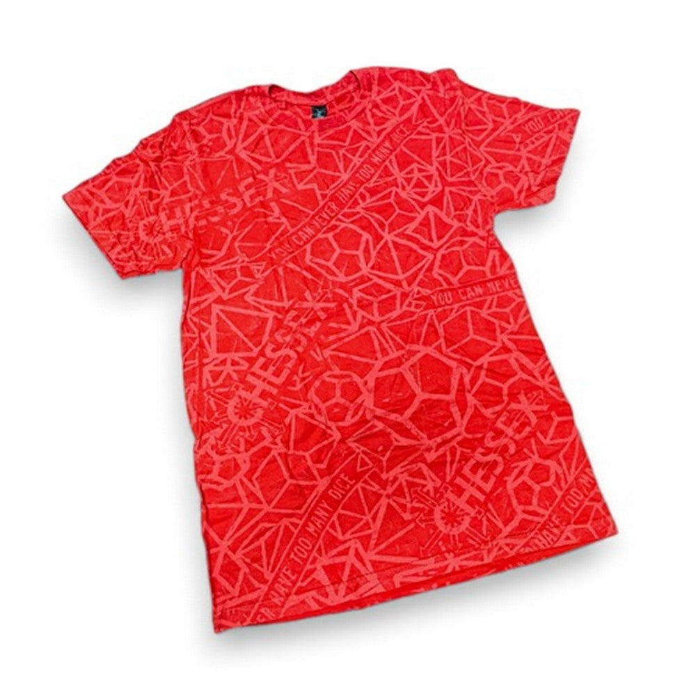 CHX 87045 Unisex Chessex T-Shirt - Red - Size XL