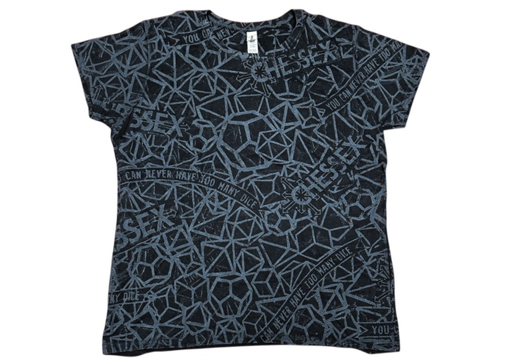 CHX 86034 Ladies Fit Chessex T-Shirt - Black - L