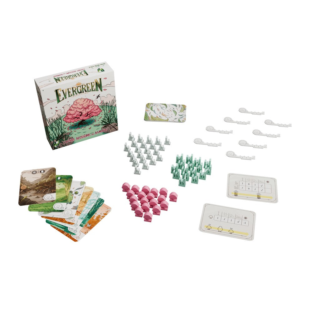 Evergreen - Cherry Blossoms and Bamboo
