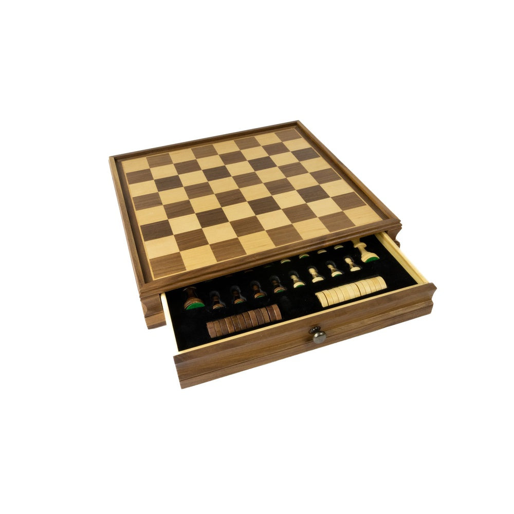 LPG Classics Wooden Chess Set with Drawers 38 cm