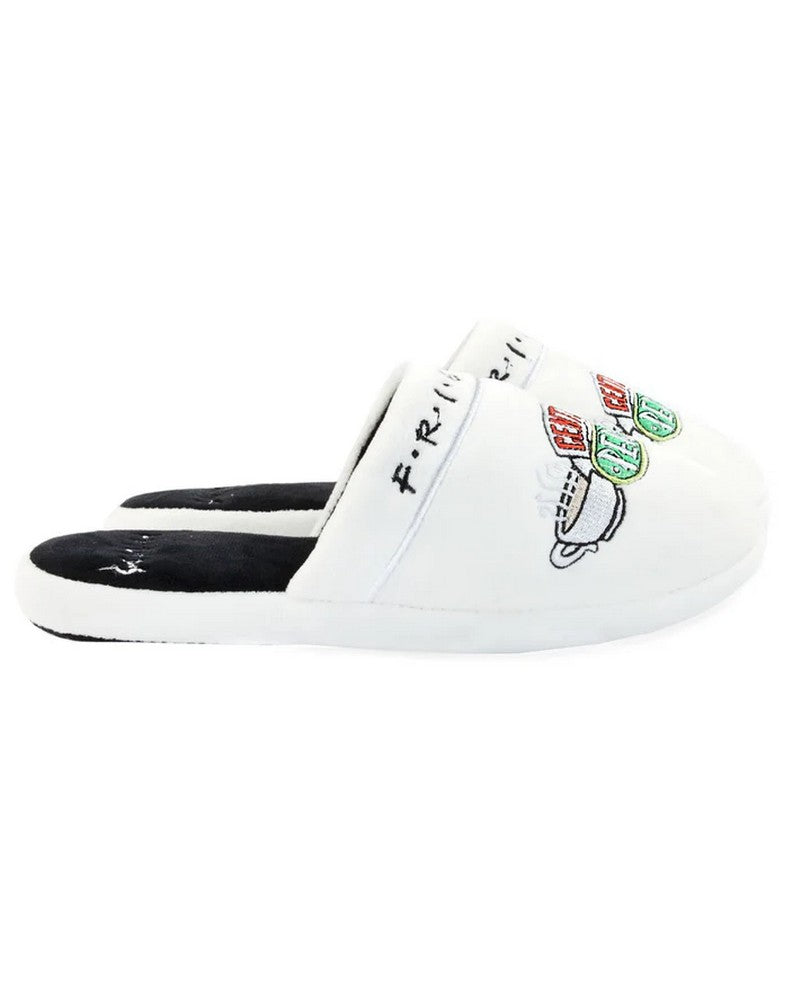 Friends: Central Perk White Ladies Mule Slippers UK 5-7