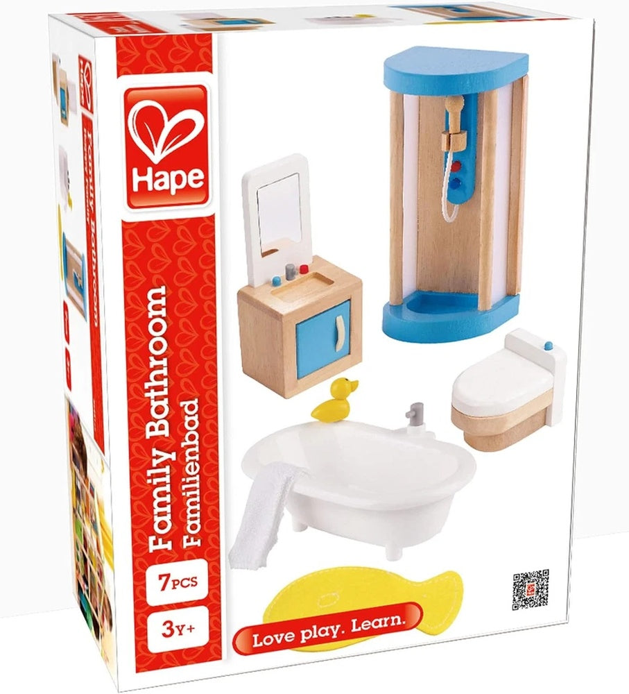 Hape - Doll House & Furniture: Family Bathroom