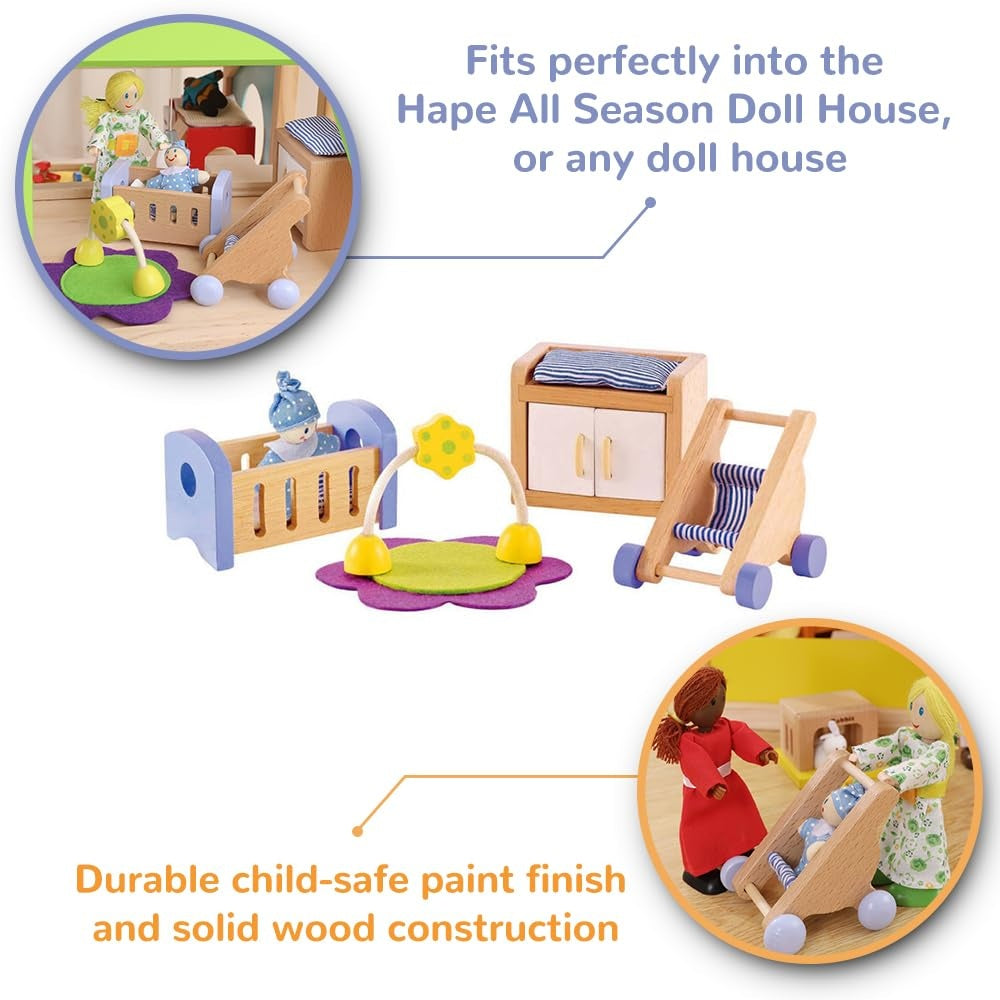 Hape - Doll House & Furniture: Baby's Room