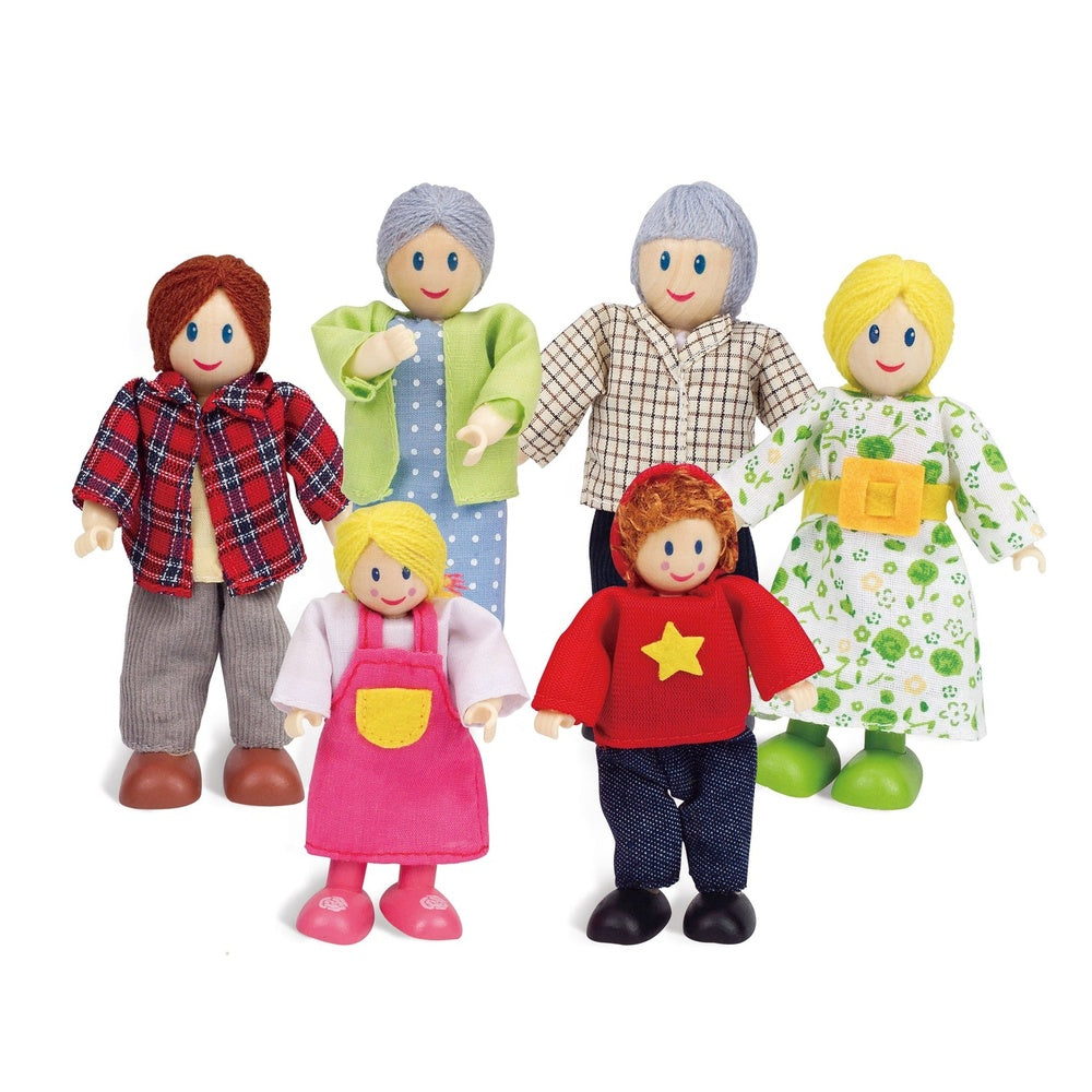 Hape - Doll House & Furniture: Happy Family - Caucasian