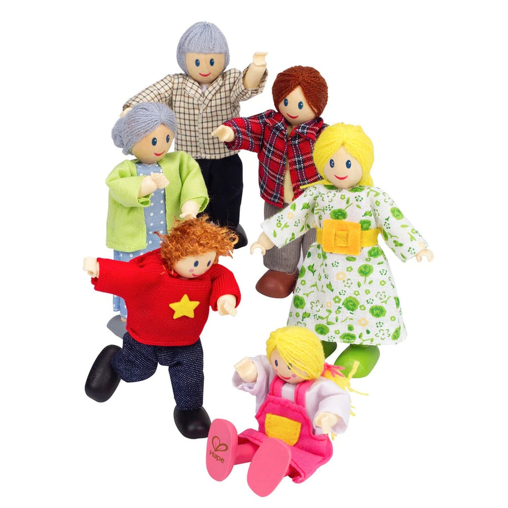 Hape - Doll House & Furniture: Happy Family - Caucasian