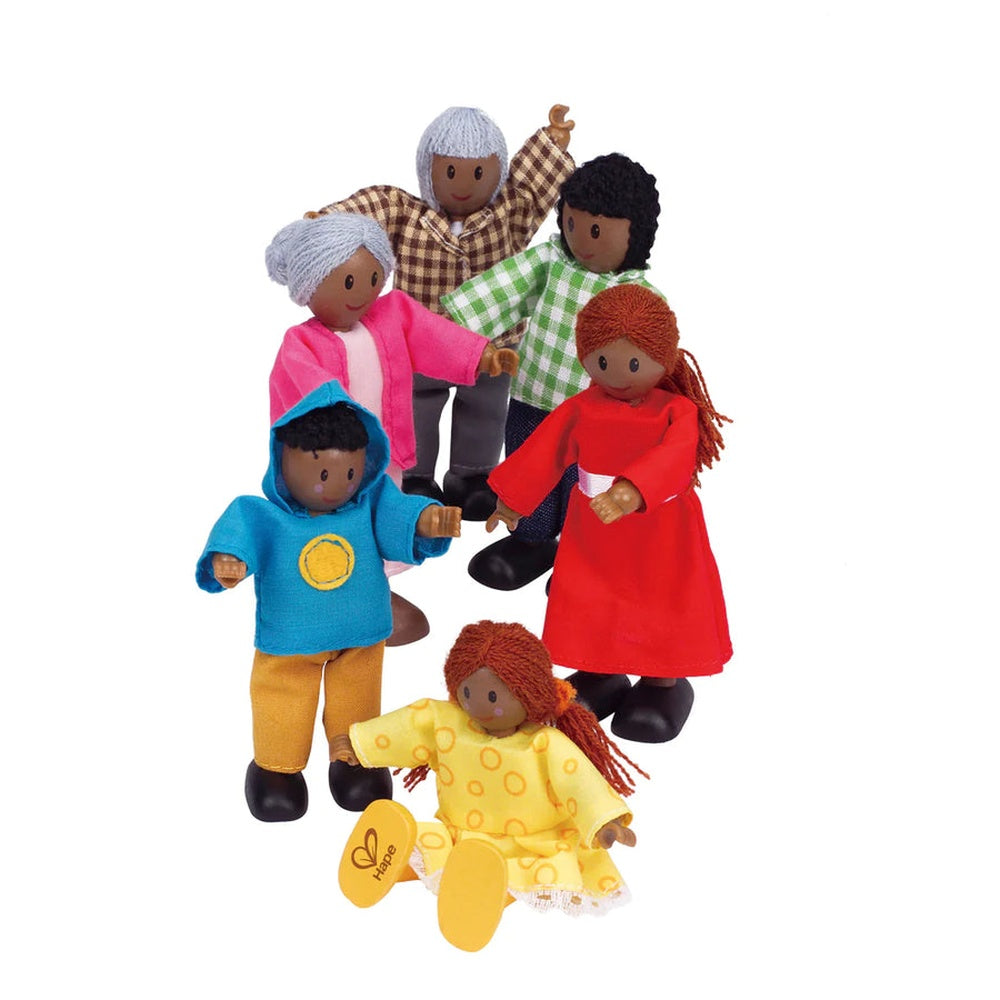 Hape - Doll House & Furniture: Happy Family - African American