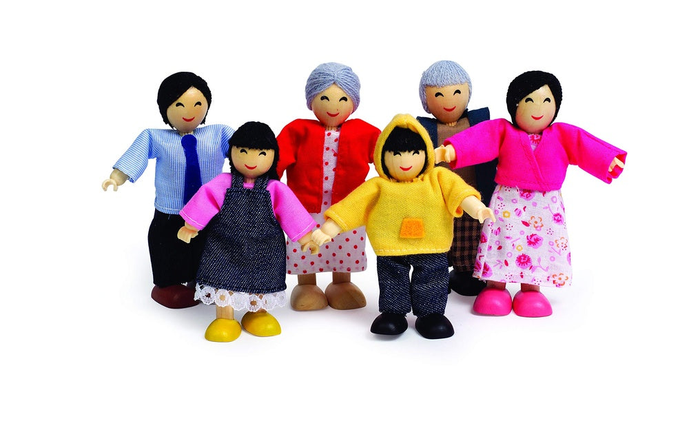 Hape - Doll House & Furniture: Happy Family - Asian