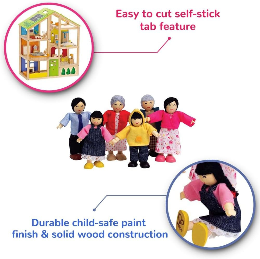 Hape - Doll House & Furniture: Happy Family - Asian