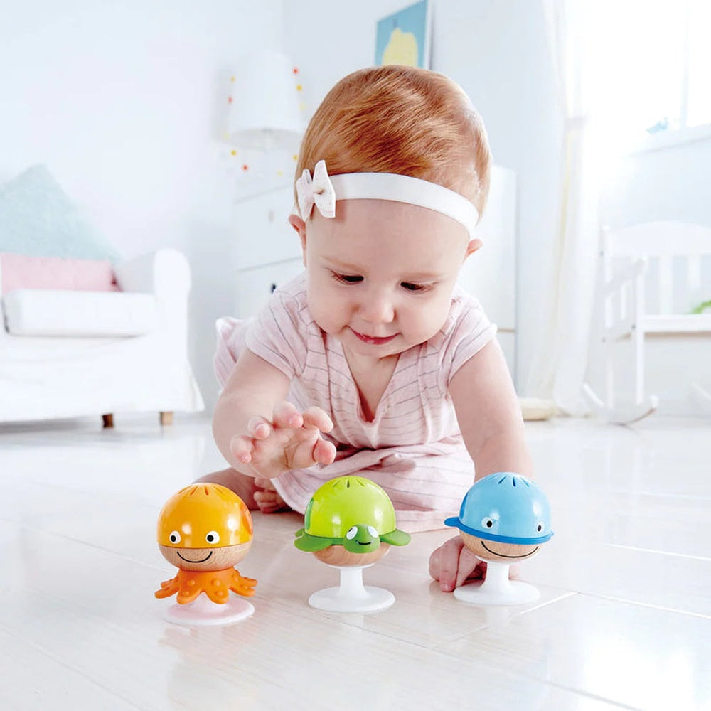 Hape - Infant Music: Stay-put Rattle Set