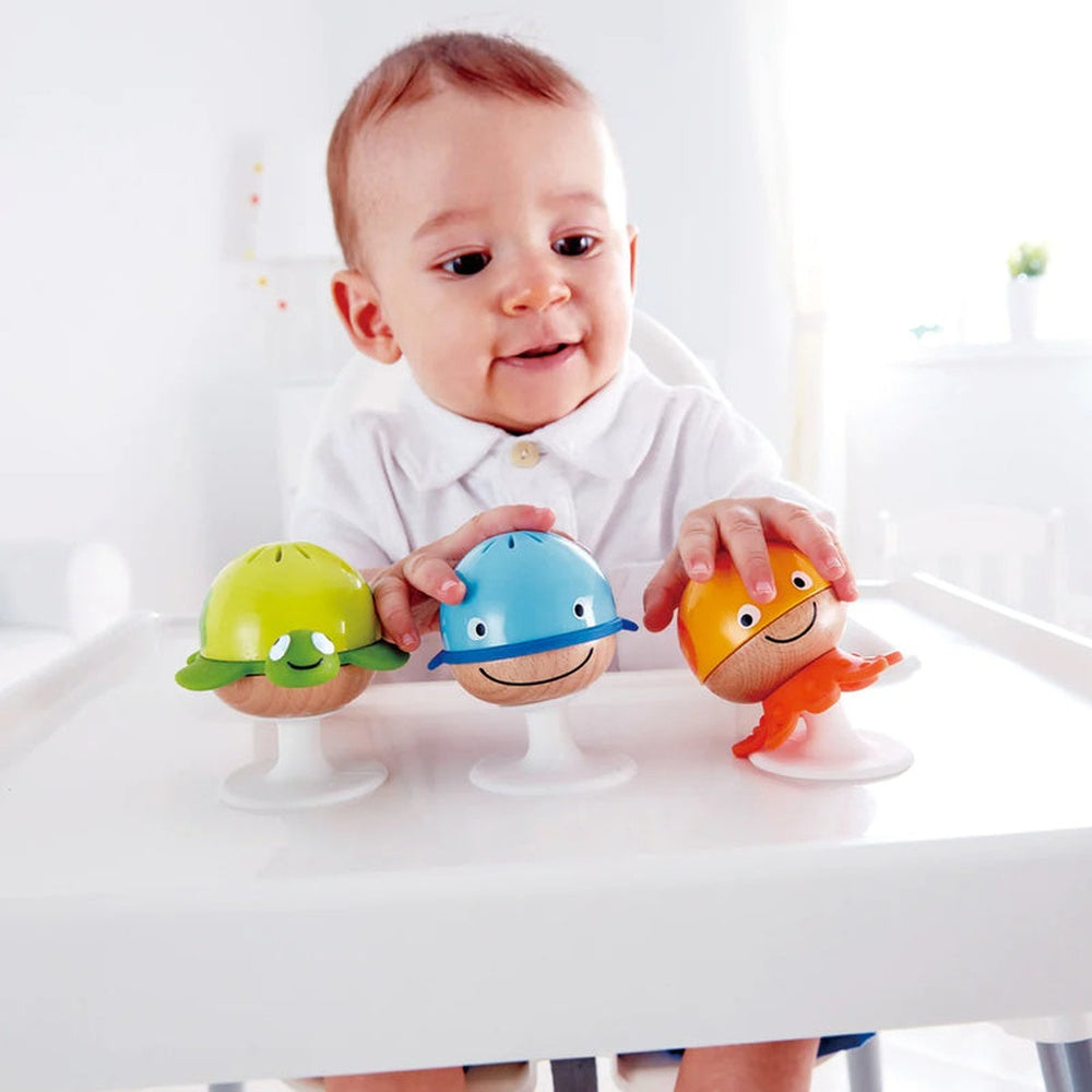 Hape - Infant Music: Stay-put Rattle Set