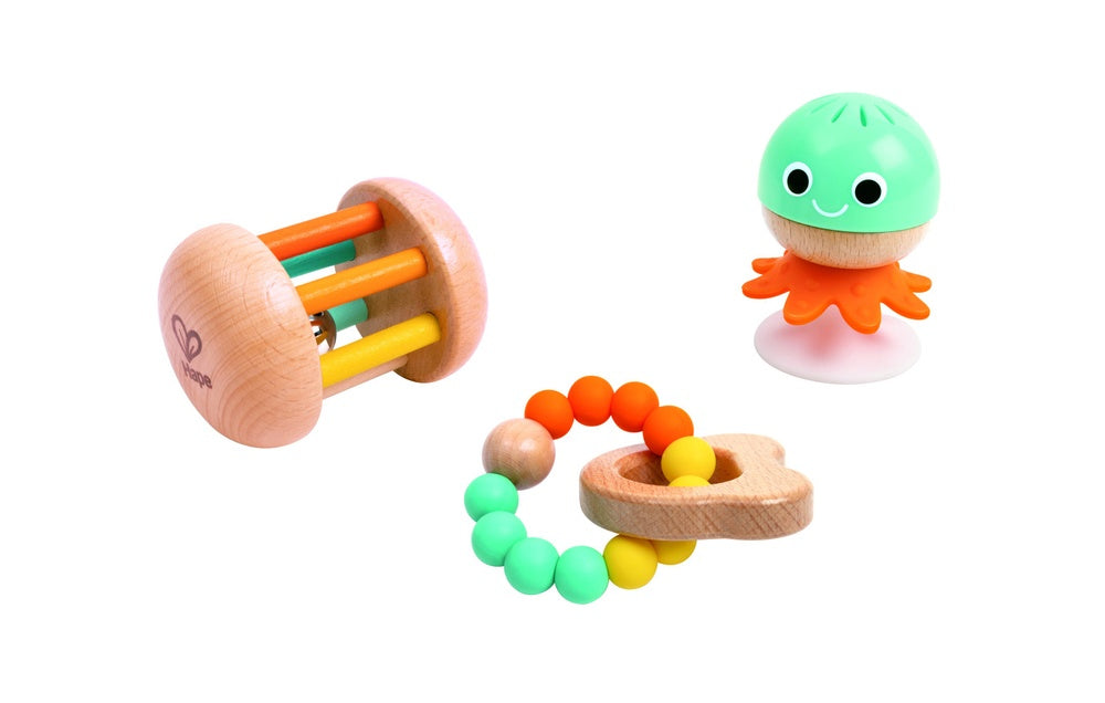 Hape - Infant Toys: Baby to Toddler Sensory Gift Set