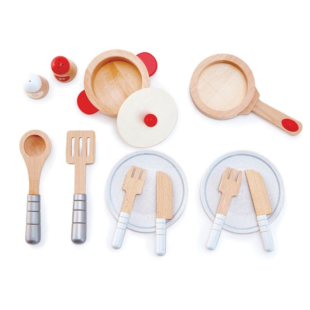 Hape - Kitchen & Food: Cook and Serve Set