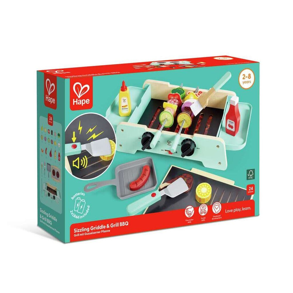 Hape - Kitchen & Food: Sizzling Griddle & Grill BBQ