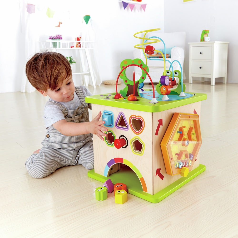 Hape - Learning Toys: Country Critters Play Cube