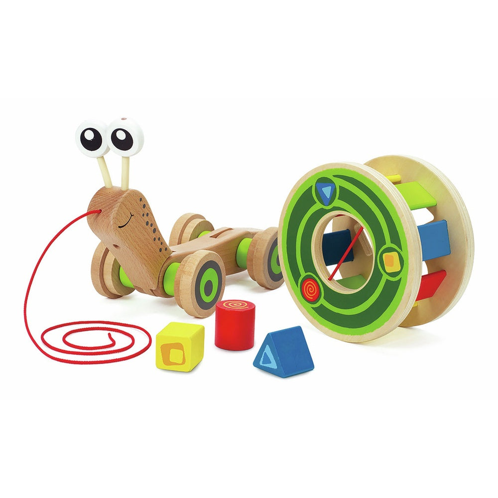 Hape - Push & Pull: Walk-A-Long Snail