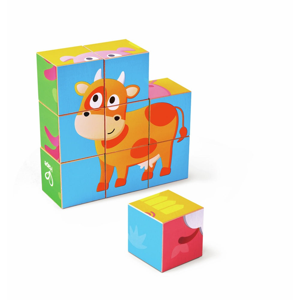 Hape - Puzzles: Farm Animal Block Puzzle
